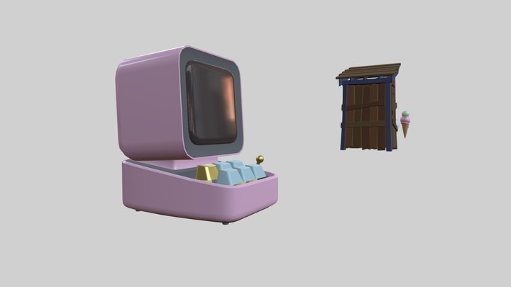 XYZ School HW 5 драфтов со цветом 3D Model