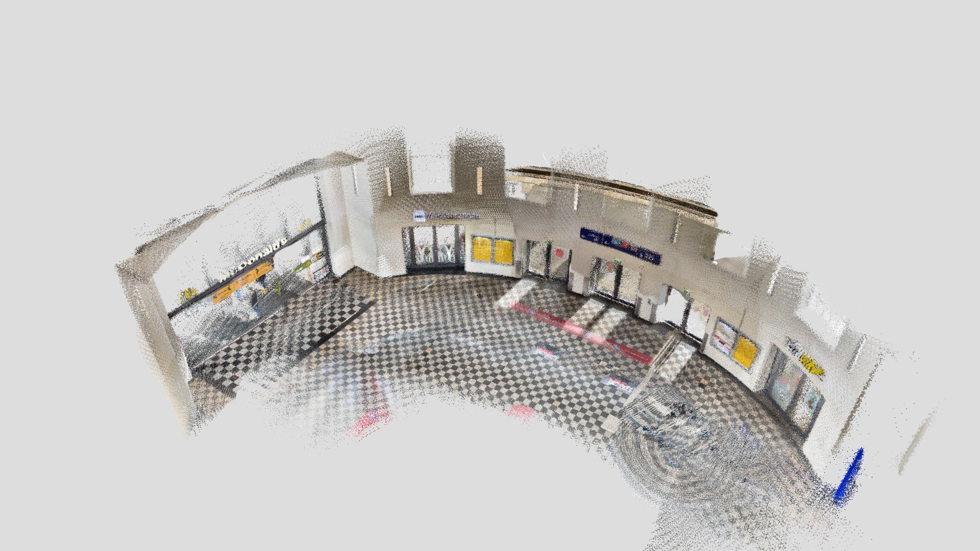 Railwaystation with Mc Donalds