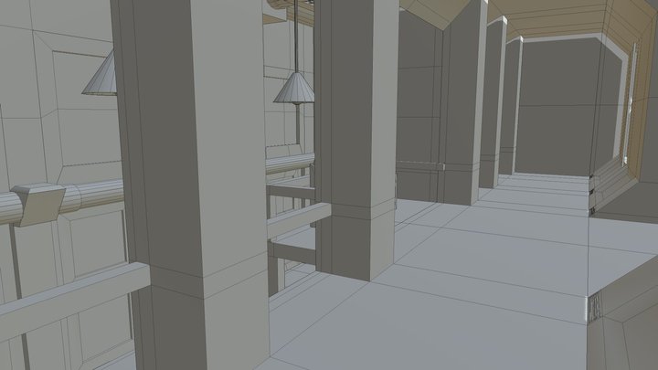 Hallway V1 3D Model