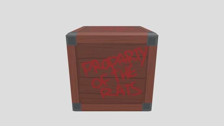 MMD Rat Crate 3D Model