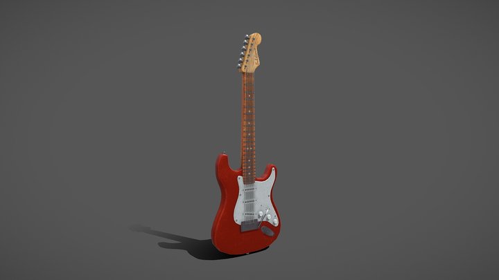 Electric Guitar 3D Model