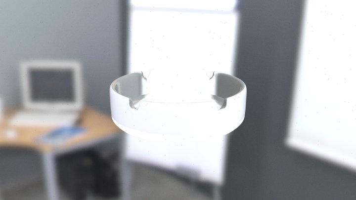 Minimalist Glass Ashtray Photorealistic 3D Model