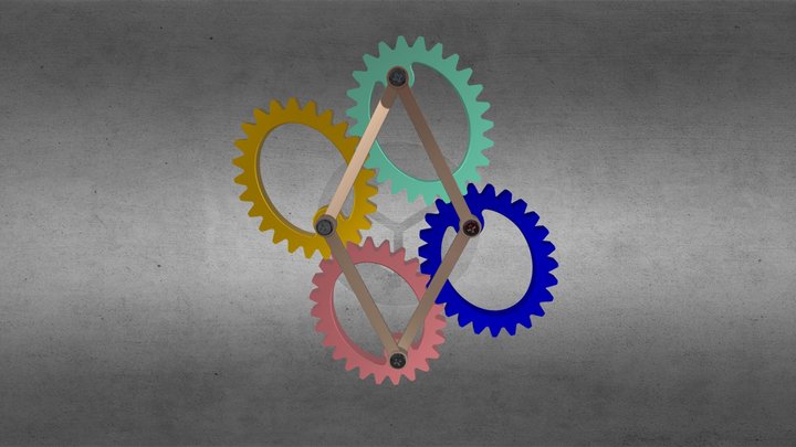 Crosslink Ellipse Gears V – Modèle 3D gratuit STL