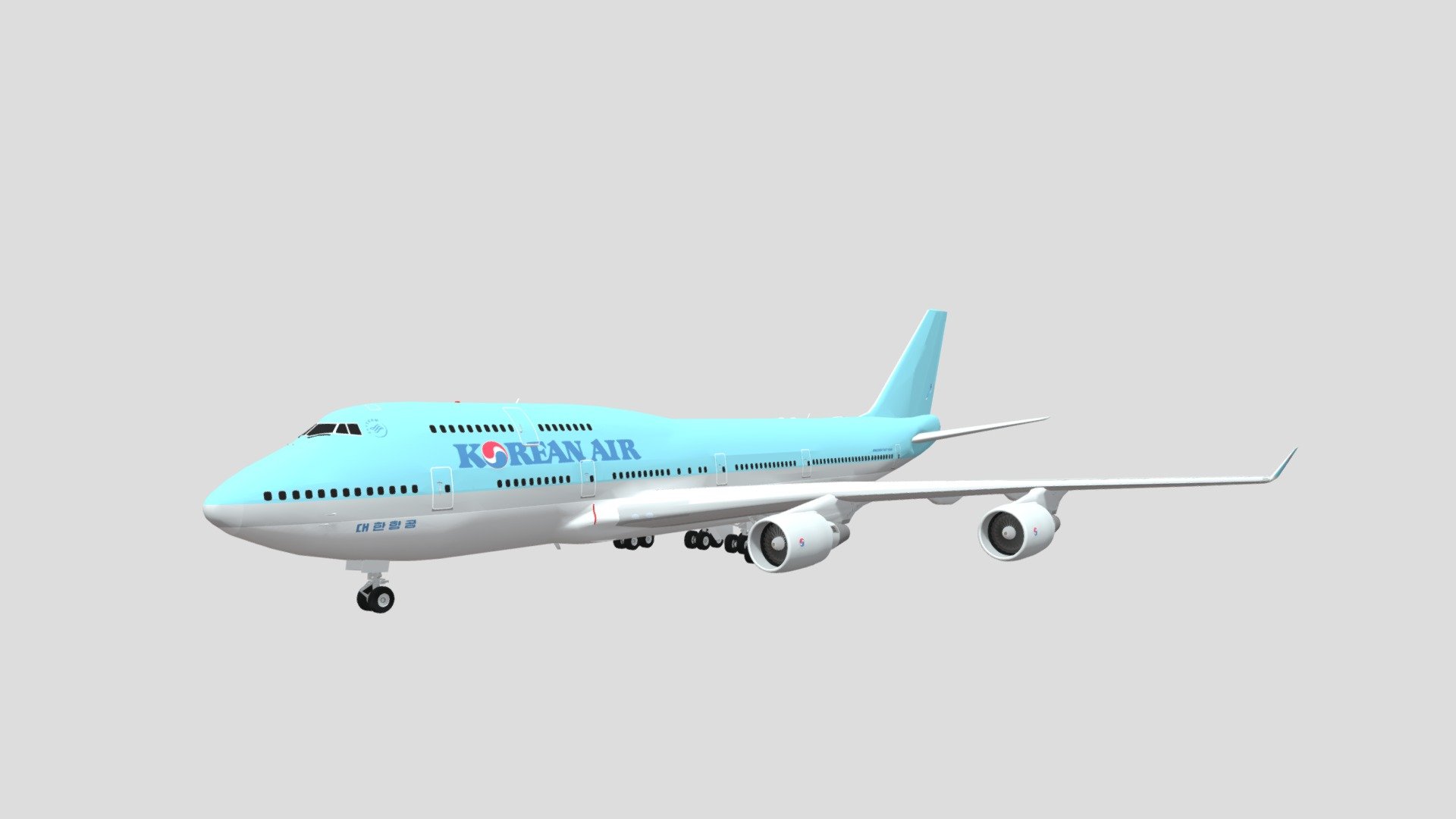 Korean Air Boeing 747 モデル XL Korean Air Boeing 747 Premium Resin Model Aircraft