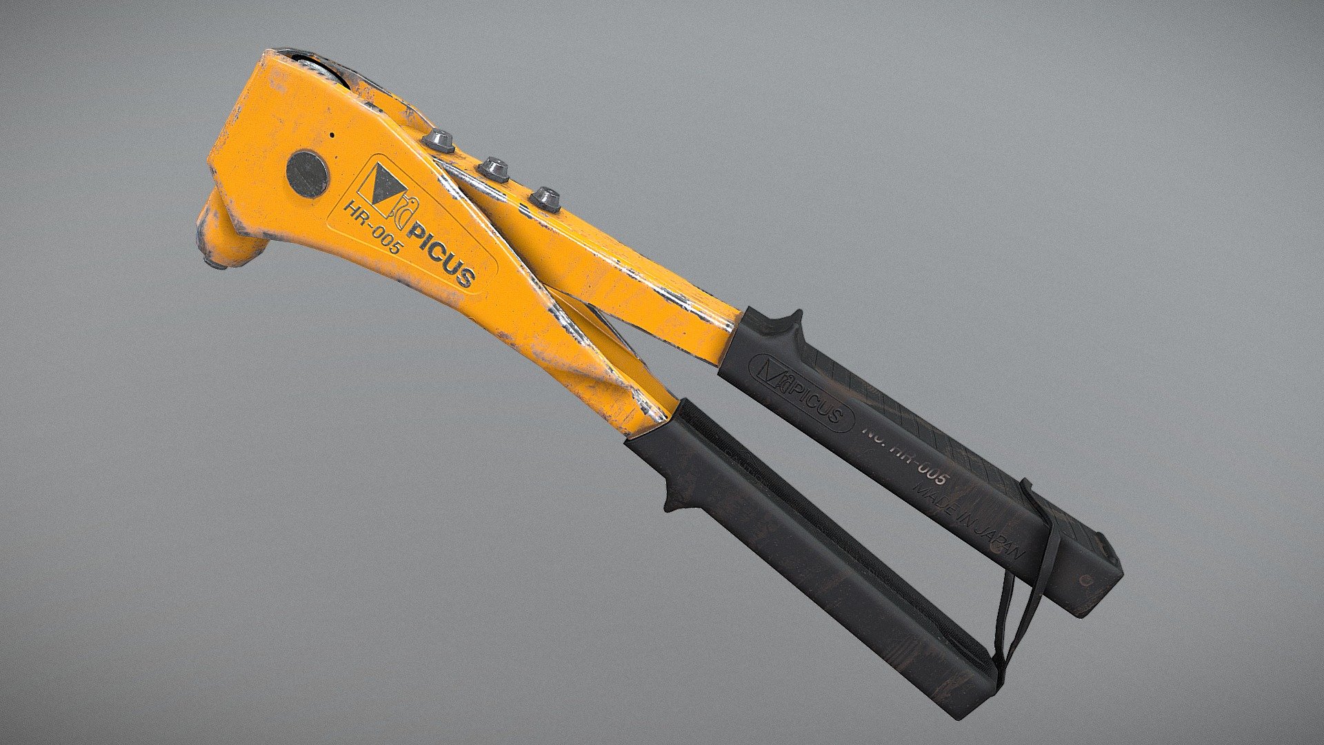 PBR Rivet Gun Download Free 3D model by Ivan Kurniawan