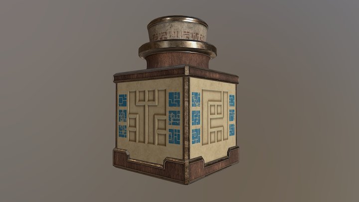 Small Stone Flask 3D Model