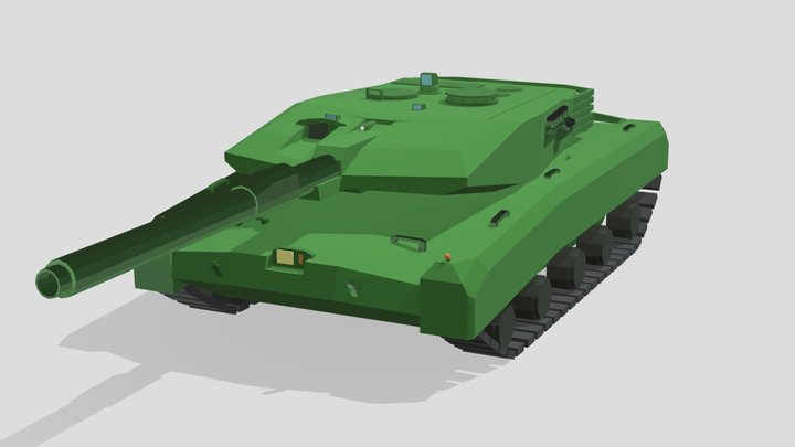 M1 Lanthanum Low Poly 3D Model