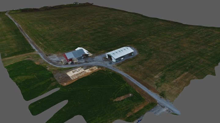 Farm Terrain 3D Model