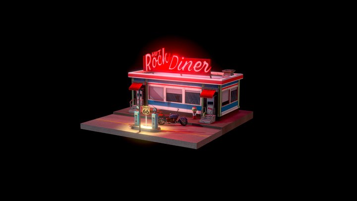 Lizard Diner 3D Model