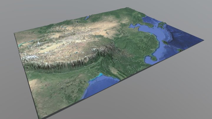 3D立體中國地圖 3D Model
