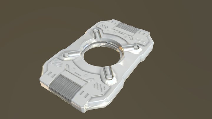 Halo AI Chip 3D Model