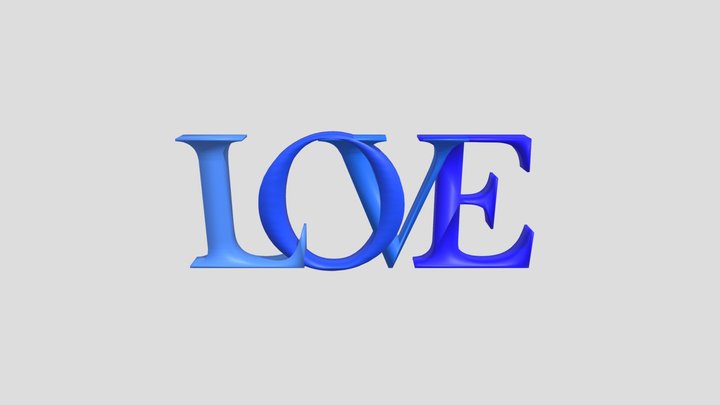 _Love_ 3d text animation 3D Model