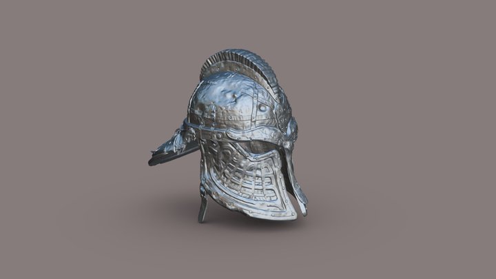 Helmet, battle-tested 3D Model