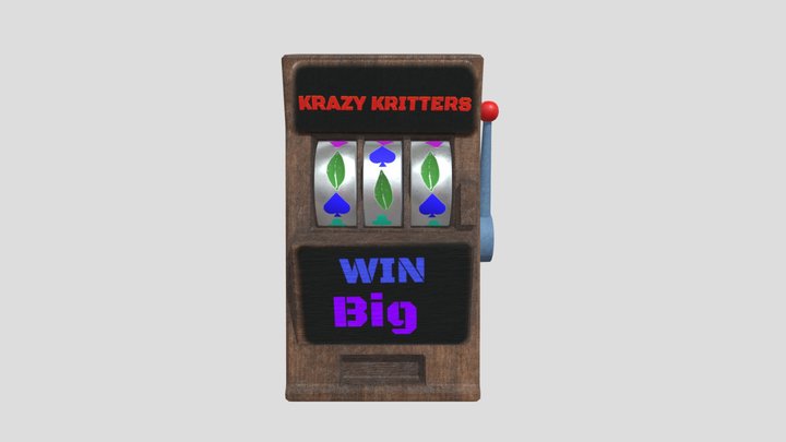 Slot Machine_wood 3D Model
