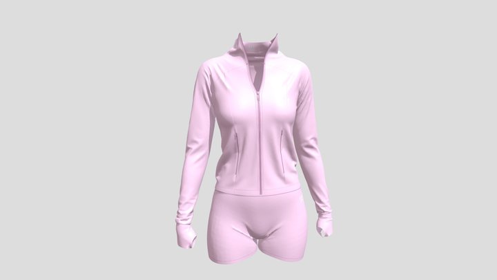 3D Model of Women's Sport Outfit 3D Model