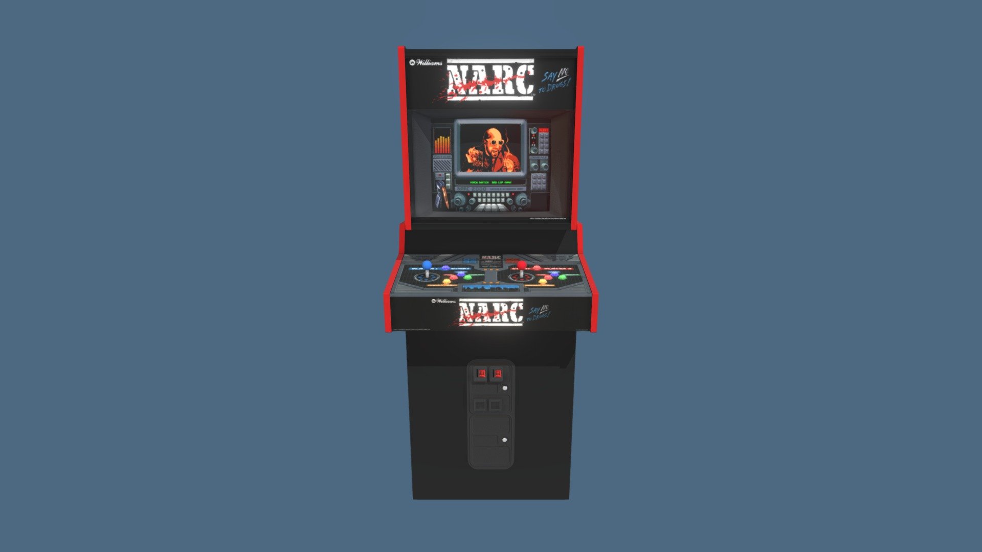 NARC - Williams Electronics Arcade Machine - Download Free 3D model by ...