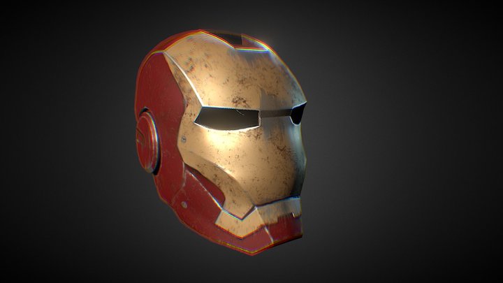 Ironman Helmet V2 3D Model