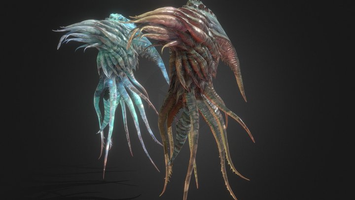 Alien 8 3D Model
