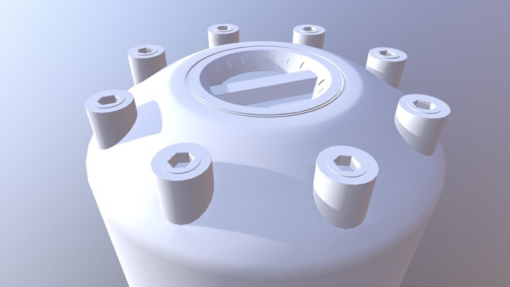 Metalic tube box 3D Model