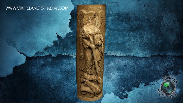 Medieval Sculpture Relief - San Miguel de Piasca 3D Model
