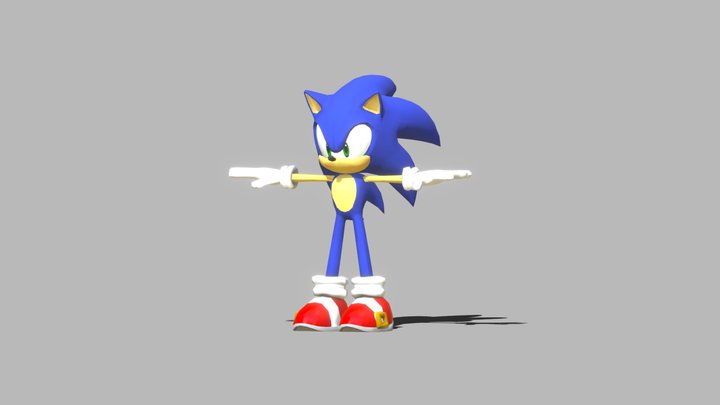 Sonic Colors - Sonic 3D Model