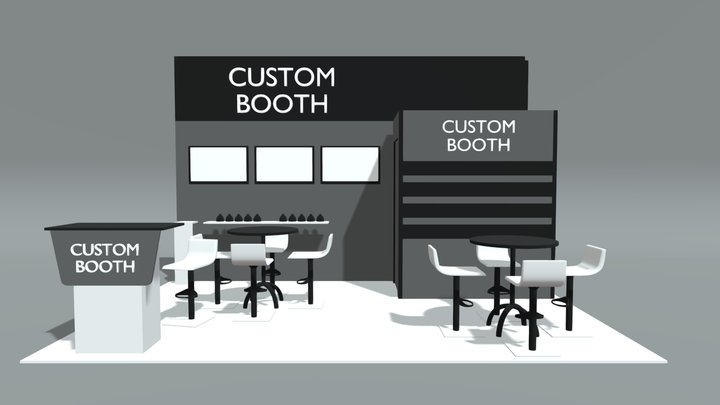 Mini Booth Outdoor 3D Model