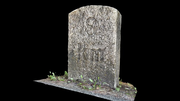 Milestone Innertkirchen - Sustenpass km 8 – Free 3D Model STL