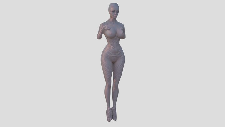 Female_sexy_body_slim_figure_ 3D Model