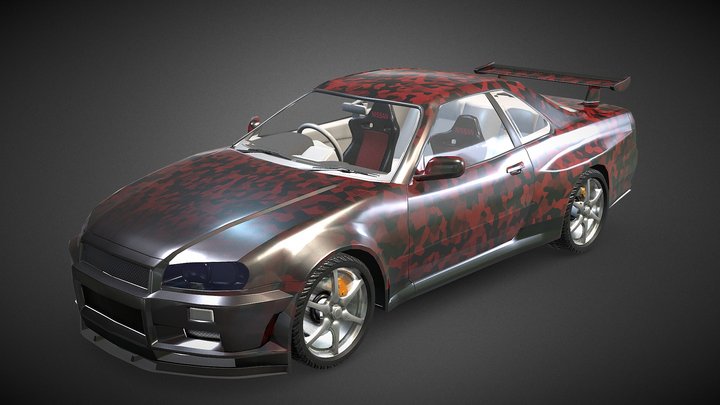 Nissan Skyline GT-R 34 3D Model