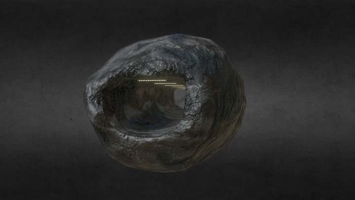 Tunnel Asteroid 3D Model