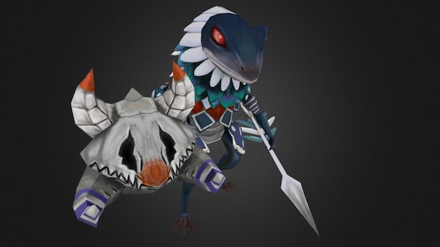 Lizard Man 3D Model