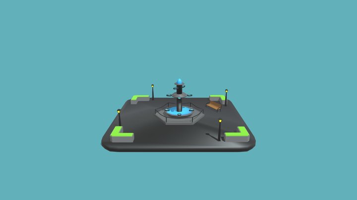 Lowpoly City Square