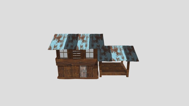 Wooden House 3D Model