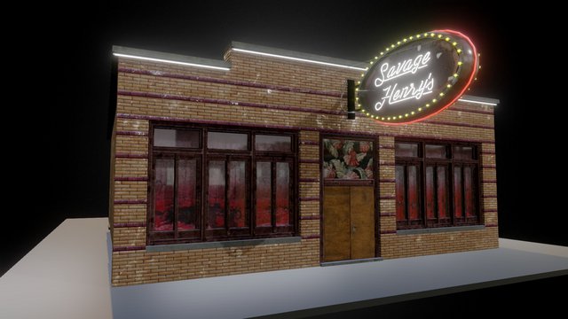 Savage Henry's Bar 3D Model