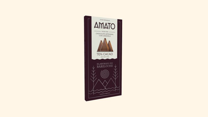 Amato Chocolate - Caramelo 3D Model