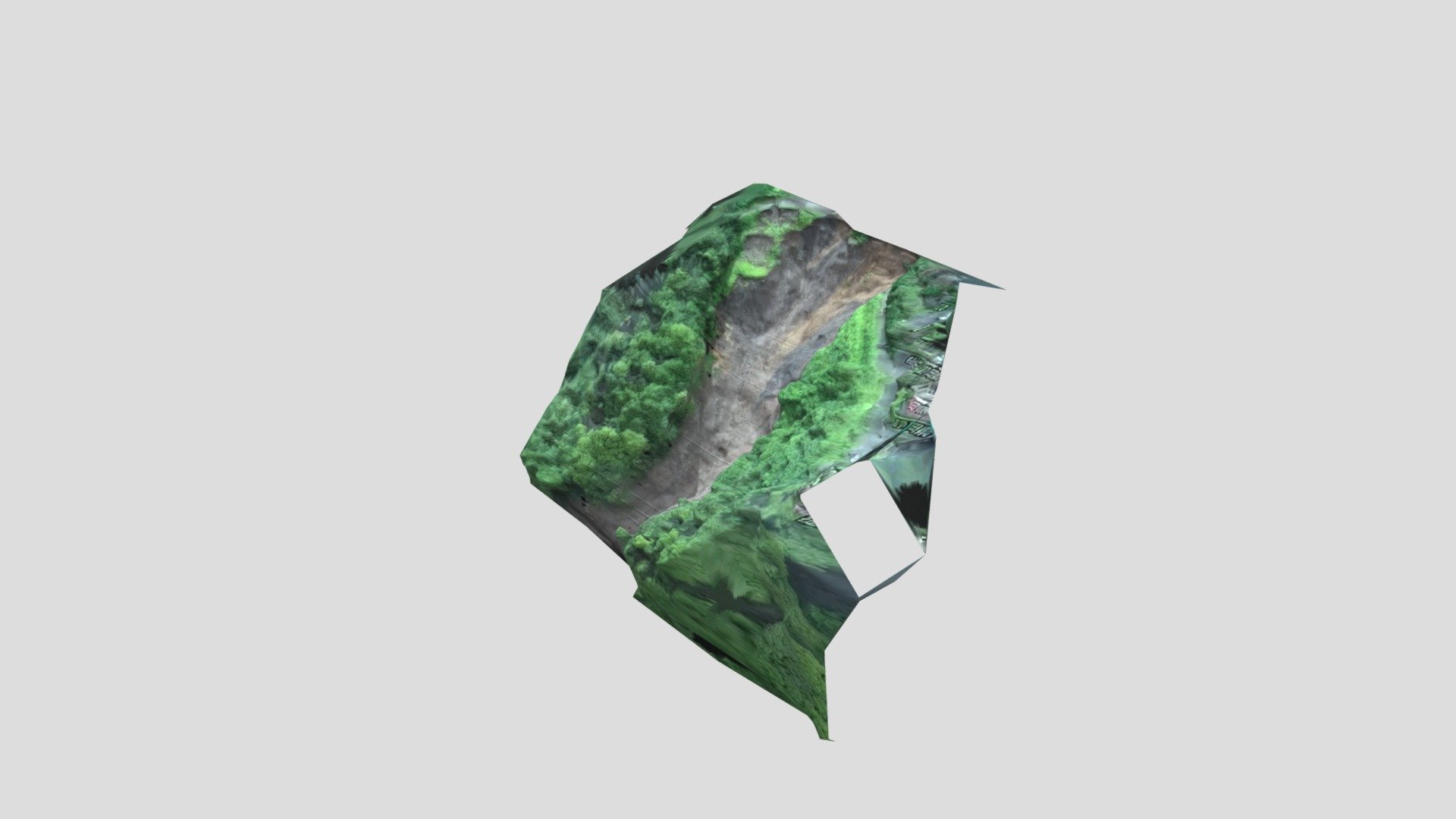 Photogrammetry test of Shizuoka landslide