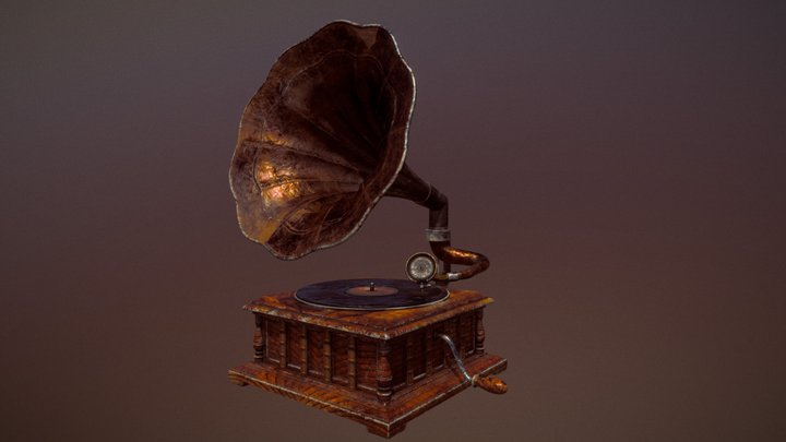 Gramophone 3D Model