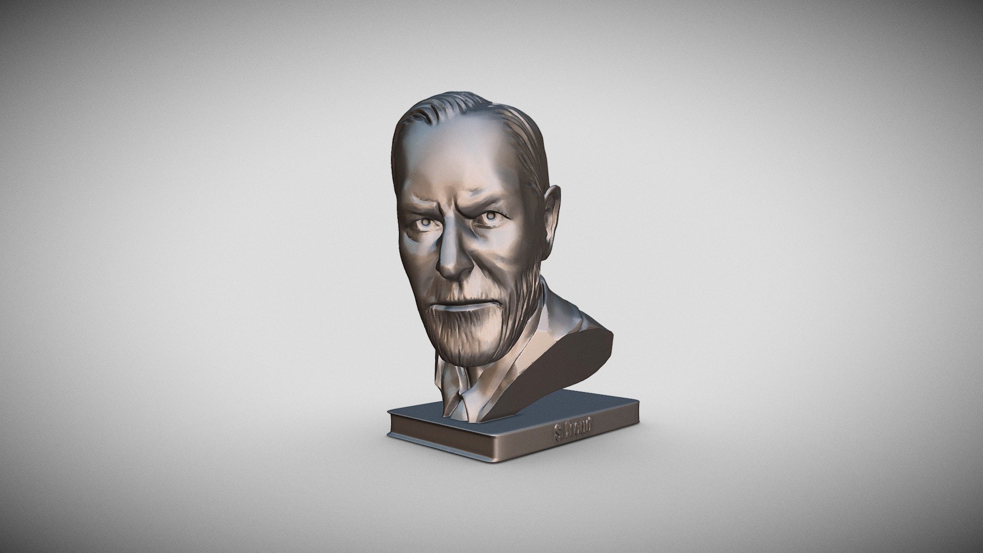 bust of Sigmund Freud Free 3D print model