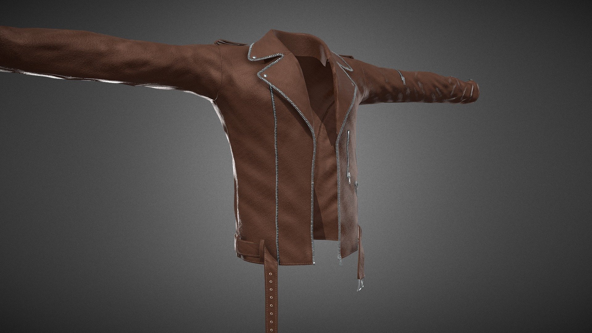 Brown Jacket - Buy Royalty Free 3D model by CG StudioX (@CG_StudioX ...