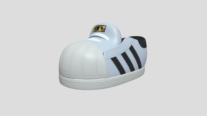Cartoon Adidas Sneaker 3D Model