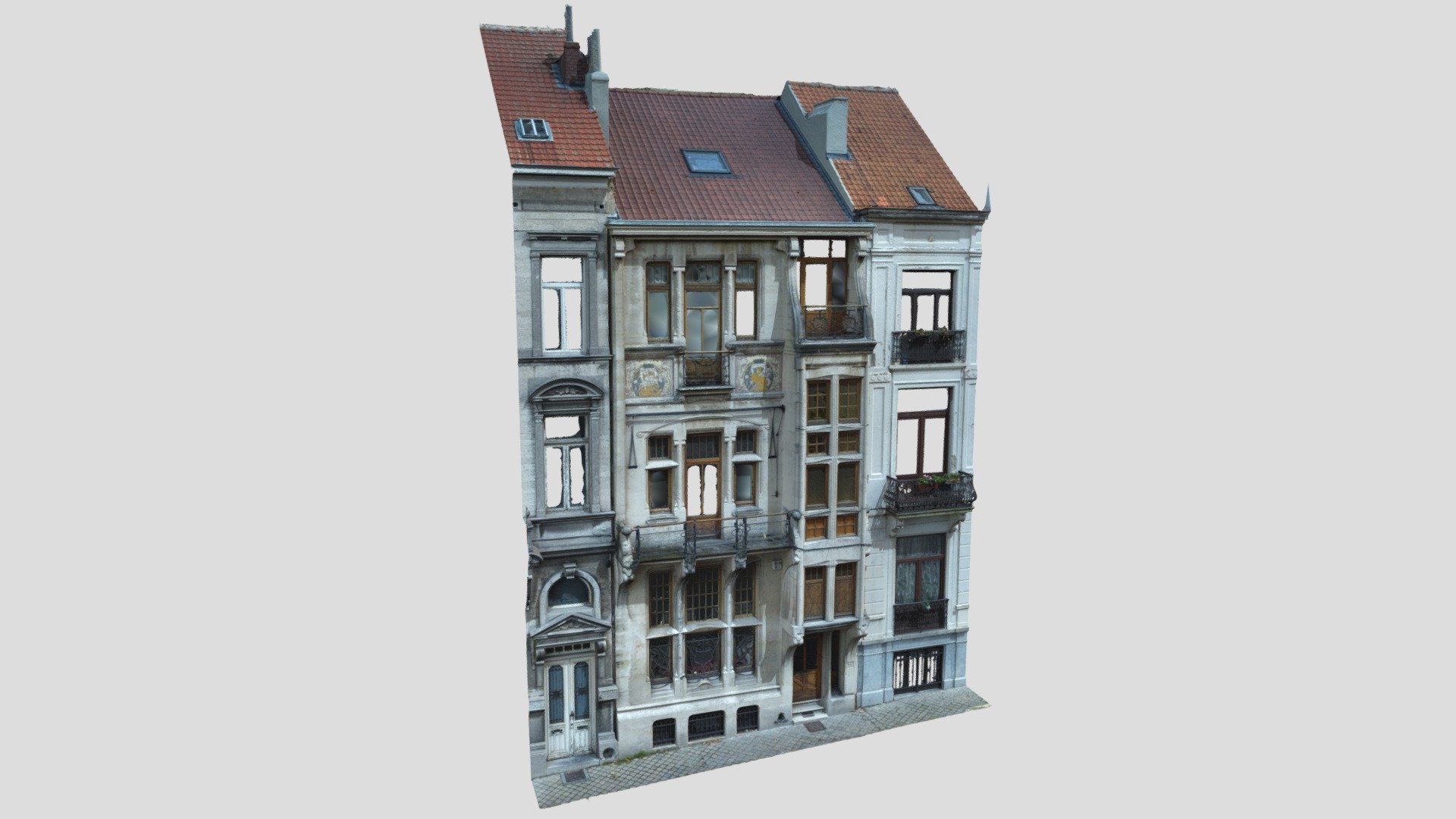 Place Morichar SaintGilles Bruxelles 3D model by Geo2w [00c29fc