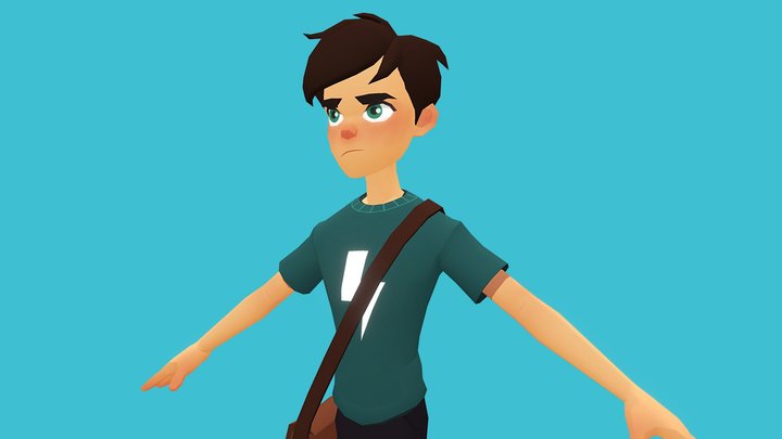 LOWPOLY 3D CHARACTER 3D Model