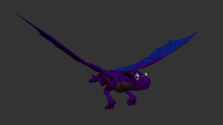 Neväida (Flying Pose) 3D Model