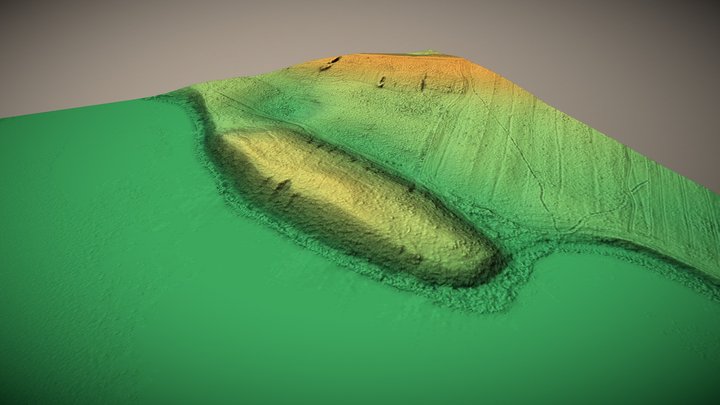 Rakštelių piliakalnis (Lithuania) – Gratis 3D-model STL