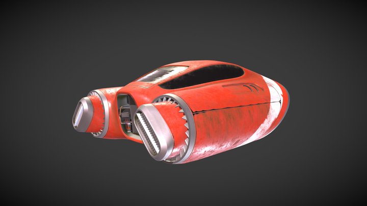 Spaceship 3D Model