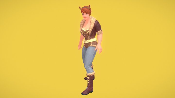 Squirrel Girl 3D Model
