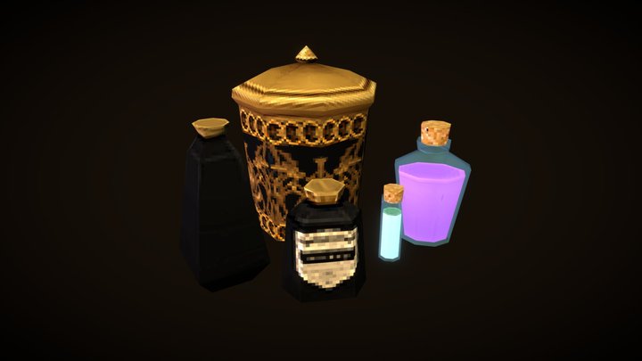 Bottles 3D Model