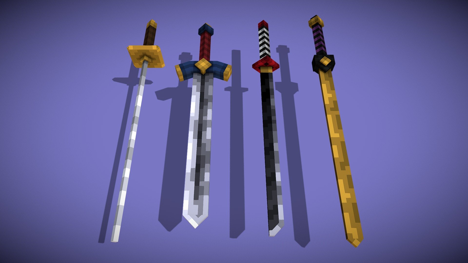 Custom swords using a resource pack and command block : r/Minecraft
