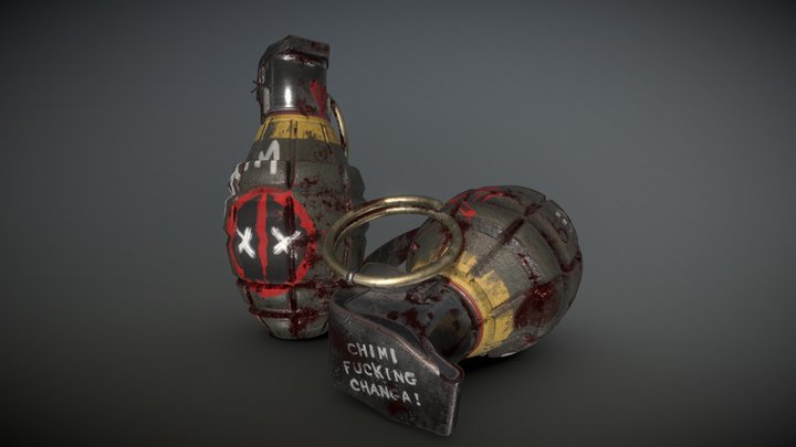 Deadpool 's grenade 3D Model