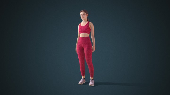 Facial & Body Animated Sport_F_0002 - ActorCore 3D Model